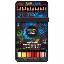 Uni Posca Pencils Assorted Set of 36 Uni Posca Pencils Assorted Set of 36