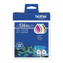 Genuine Brother LC536XXL 4 Colour Pack (BMCY)