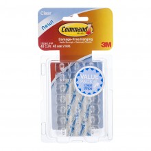 Command Clips Decorating 17026CLR-VP Clear Value Pk/40