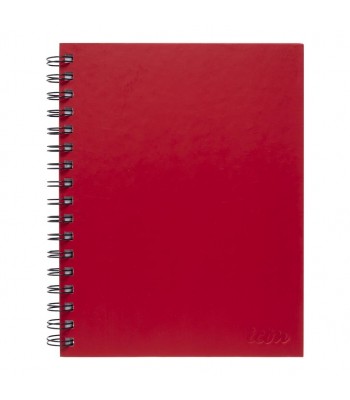 Icon Spiral Notebook A5 Hard Cover Red 200 page - Pack 3