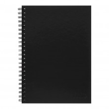 Icon Spiral Notebook A4 Hard Cover Black 200 page - Pack 3