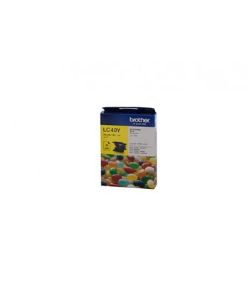 Brother Genuine LC40Y Yellow Ink Cartridge - 300 pages 
